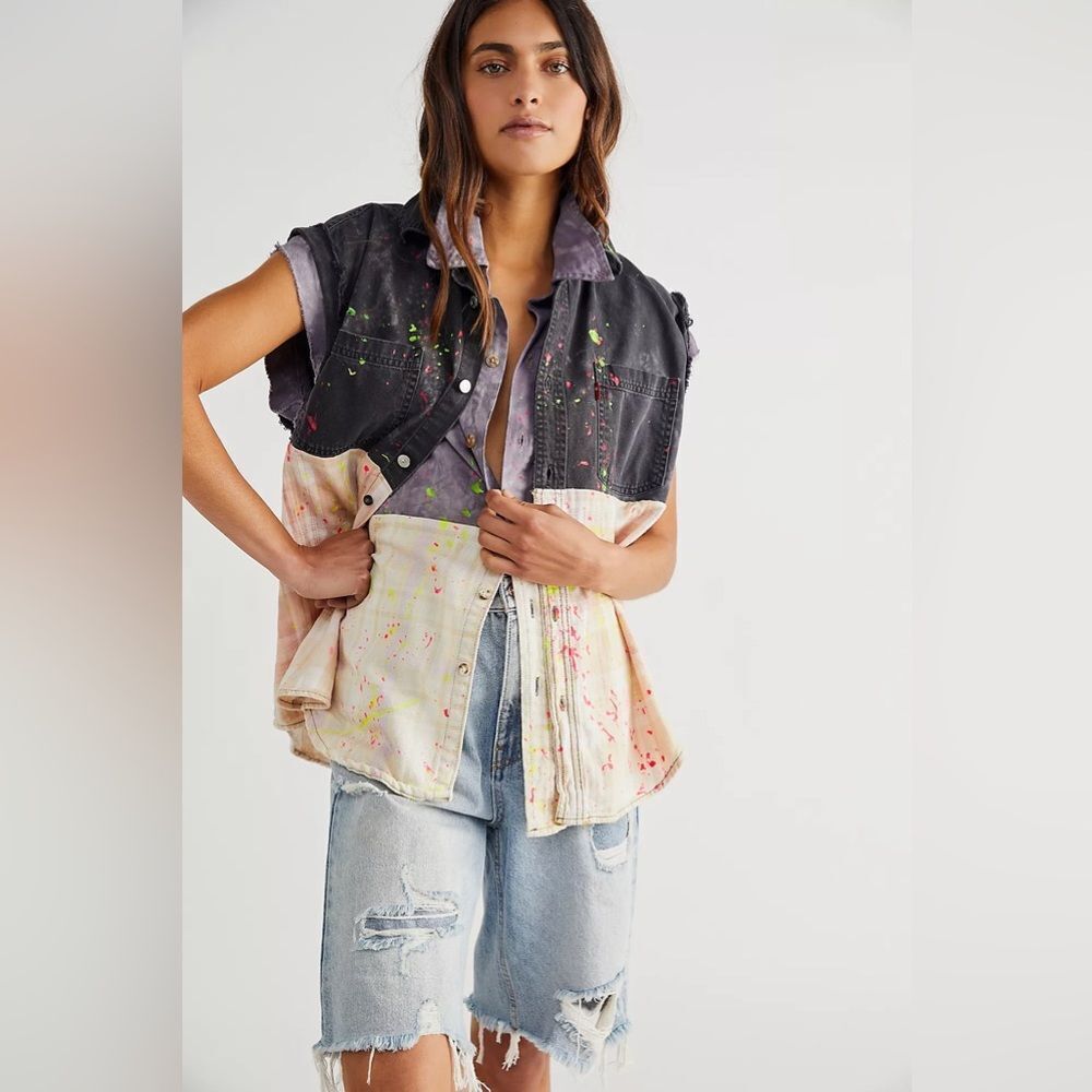 New Free People x Tricia Fix Muscle Shirt Size Medium